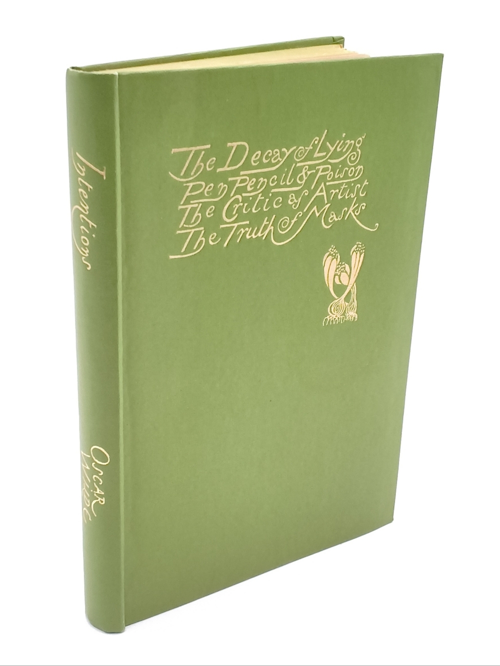 RARE Vintage 1948 Oscar Wilde "Intentions" Hardcover - Unopened Pages